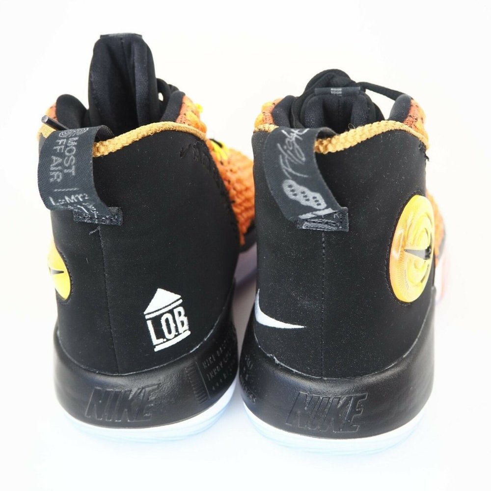 Nike Alphadunk Basketball Men's Shoes Orange Black - Picture 6 of 12